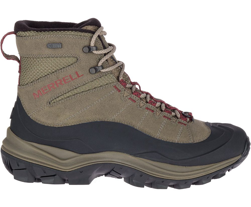 Merrell Boots Brown - Thermo Chill Mid Shell Waterproof - Mens 30SLOGXCT
